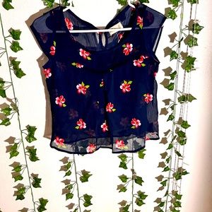 Super cute flower blouse!